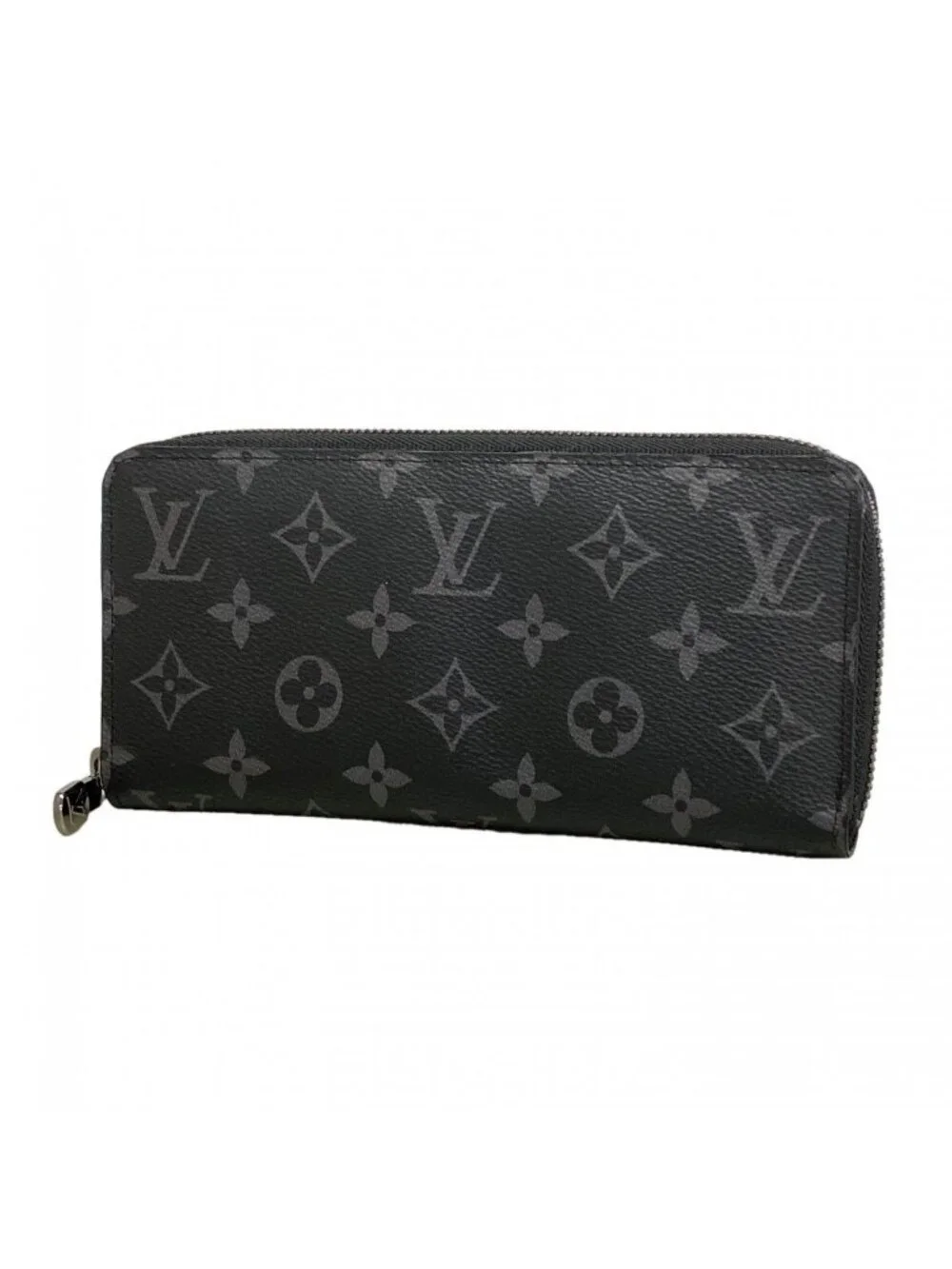 Louis Vuitton Wallet Monogram Eclipse Zippy Horizontal Black